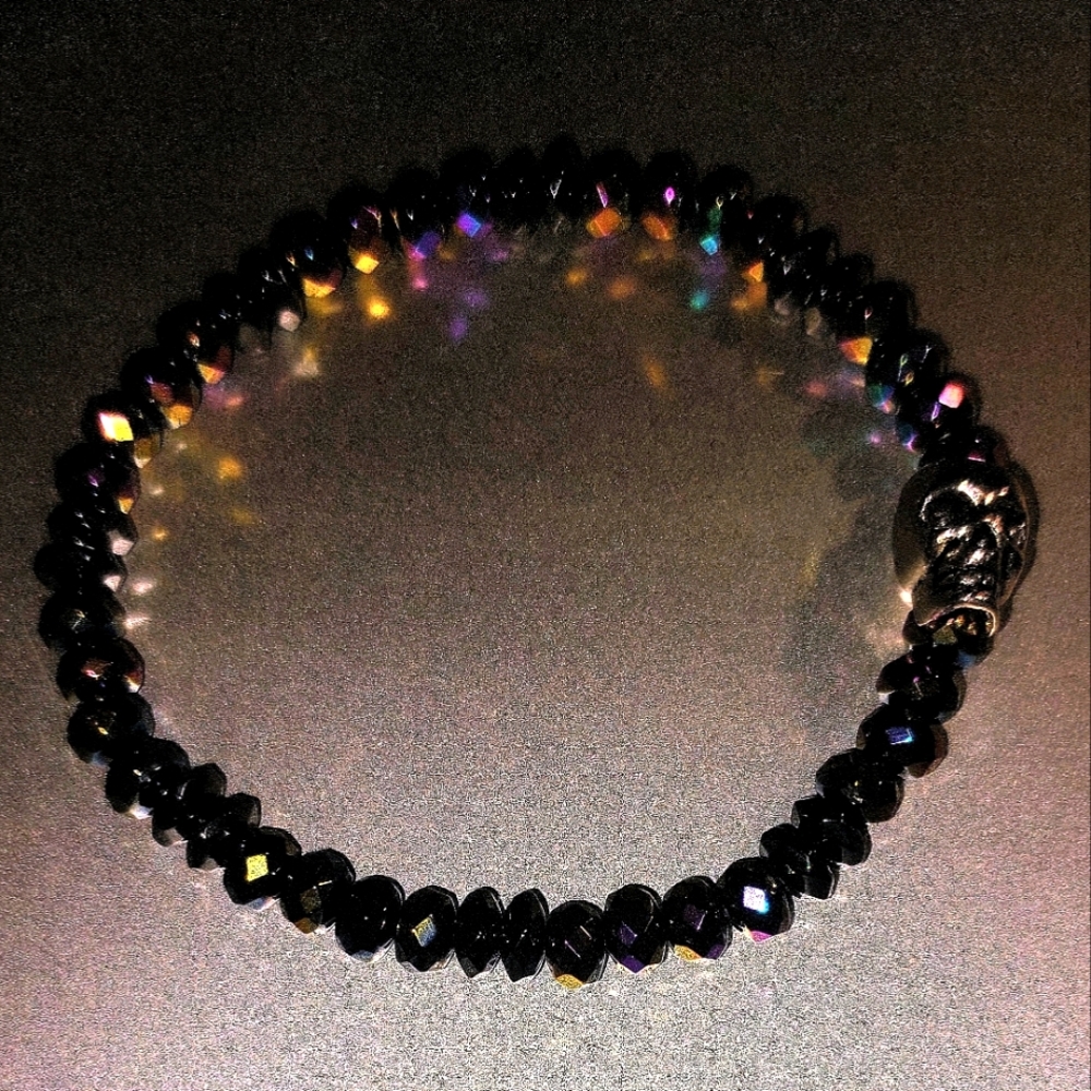 Natural Rainbow Hematite Bracelet
